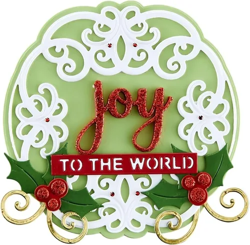 Vista 6 de Troqueles de metal de Navidad al mundo para hacer tarjetas, plantillas de corte para álbumes de recortes, álbum de fotos, papel decorativo