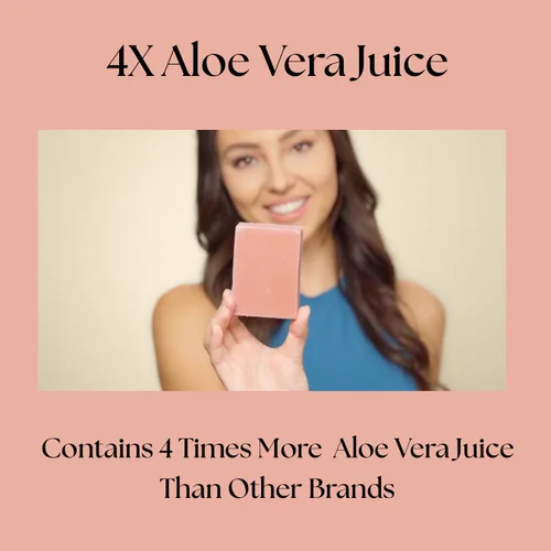 Vista 3 de Aspen Kay Naturals Barra de jabón de aloe vera y avena con calamina, ingredientes naturales y orgánicos, aloe vera orgánico y avena coloidal. Cara