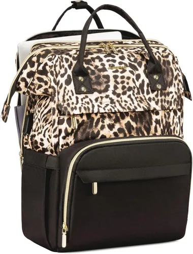 Vista 21 de Mochila para laptop LOVEVOOK para mujer, Negro, Mochilas Daypack