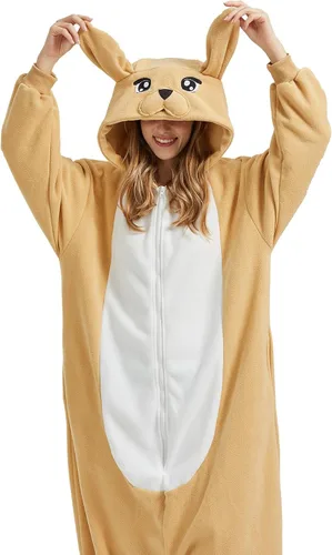 Vista 3 de Pijama unisex de dibujos animados de animales de Navidad, disfraz de Halloween unisex