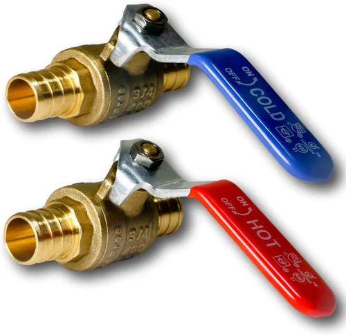 Vista 13 de XFITTING 2 piezas de válvula de bola Pex de 1 pulgada, 23-1-1 = 2X (2 paquetes)