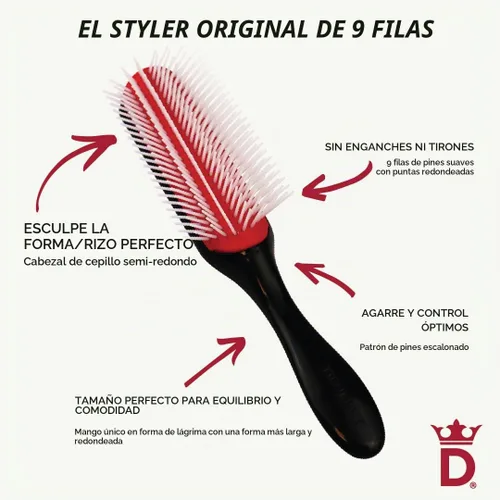 Vista 5 de Denman Denman Styler - Cabello de 5 filas