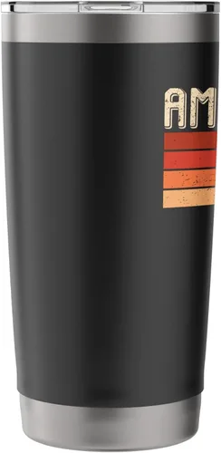 Vista 4 de AMARILLO Name Personalized Idea Men Retro Vintage AMARILLO Stainless Steel Insulated Tumbler