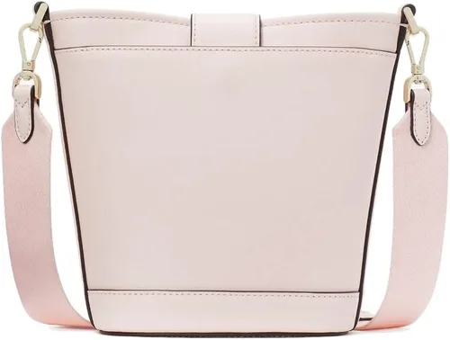 Vista 5 de Kate Spade York Kate Spade - Bolso cruzado para mujer Audrey, mini cubo, rosa claro