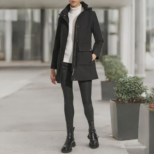Vista 6 de DKNY womens Softshell Hooded Coat
