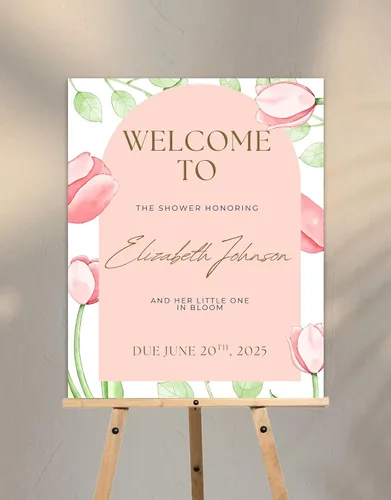 Vista 17 de lmhlyly Póster de bienvenida de Sweet Little Berry Baby Shower, cartel de fiesta temática de arándanos, decoración de celebración de fiesta