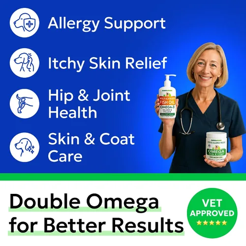 Vista 2 de BARK&SPARK Omega 3 + Aceite de pescado - Piel y pelaje, picazón y alergia