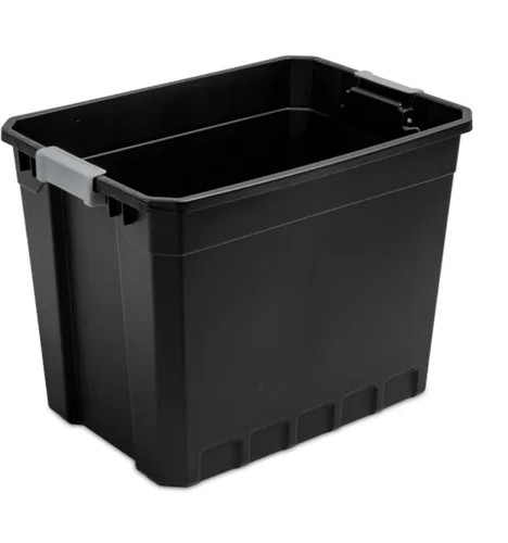 Vista 9 de Sterilite Apilador de contenedores NEGRO 27GA 14889004