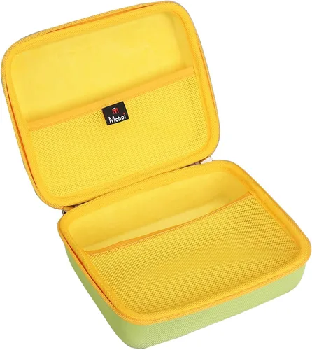 Vista 3 de Estuche de transporte de almacenamiento compatible con el juego de letras magnéticas Leapfrog Fridge Phonics, amarillo, solo funda