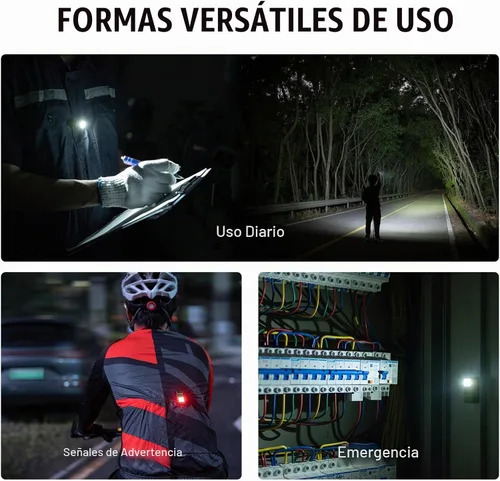 Vista 8 de OLIGHT Oclip linterna recargable EDC de 300 lúmenes con fuentes duales, luz de bolsillo compacta con clip, conveniente carga USB C, luces magnéticas