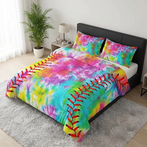 Vista 21 de Feelyou - Juego de funda de edredón para niños, castillo rosa, tamaño individual, lindo juego de edredón con moño, juego de cama para niños y niñas