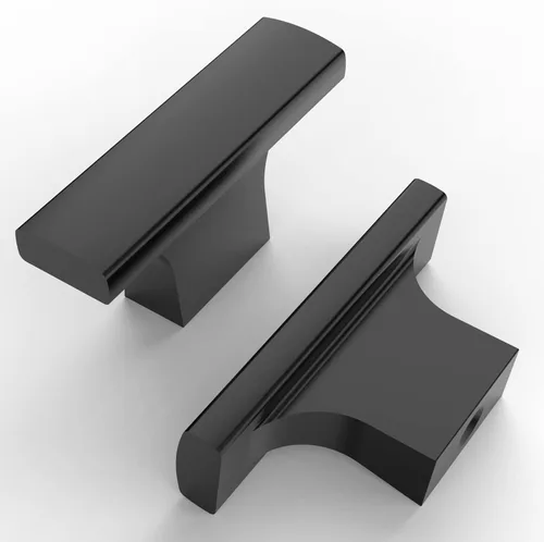 Vista 9 de Asidrama - Paquete de 10 manijas para gabinete de cocina color níquel satinado cepillado, manijas de zinc para gabinete, accesorios para gabinetes