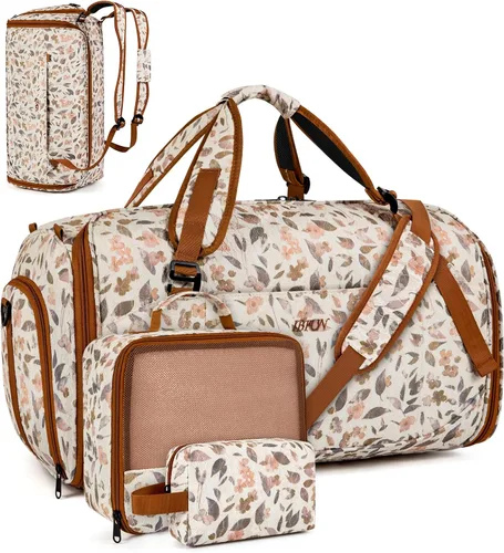 Vista 18 de Bolsa de ropa convertible para viajes, mochila 4 en 1 para mujeres y A-Negro