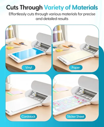 Vista 6 de Silhouette America SILH PREM Cameo 3 cuchillas, 90 x 5.3 x 2.8, blanco