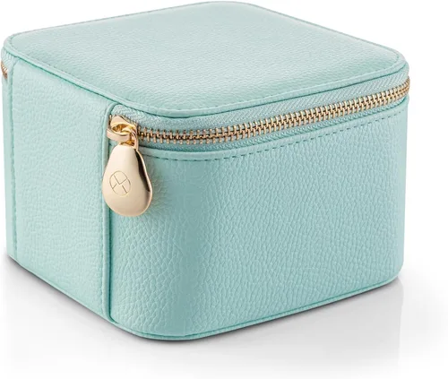 Vista 6 de Vlando Organizador pequeño de joyería de viaje, 6 pequeñas bolsas de mano con cremallera para joyas, collares, anillos, aretes, collares