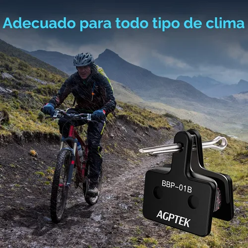 Vista 2 de AGPTEK Bike Brake Pads, High-Performance Brake Pads, Disc Brake Pads & Spring for Mountain Bike Disc Brakes,Bike Pads Compatible with TRP Tektro