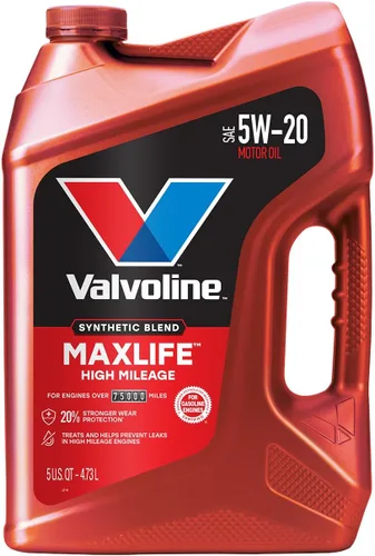 Vista 17 de Valvoline - Aceite de alto millaje 150 K con MaxLife Plus Technology, SAE 5W-20, 1 cuarto de galón