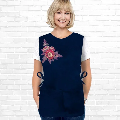 Vista 3 de Classy Pal Delantales para mujer con bolsillos, talla grande, mandiles para mujer