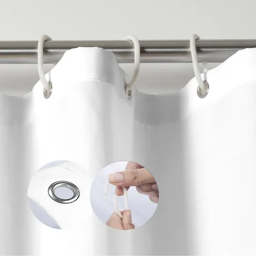 Vista 5 de Juego de 4 cortinas de ducha con diseño de rana divertida color verde con tapete de baño, diseño de rana en hojas, tapete de baño para niños, tapete
