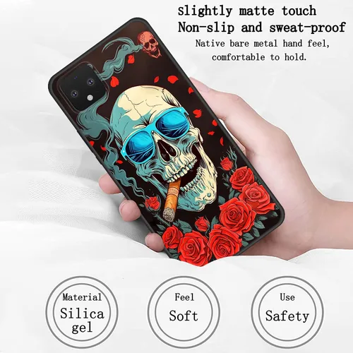 Vista 391 de Funda delgada para Google Pixel 4 XL, funda delgada de silicona de TPU suave a prueba de golpes para Google Pixel 4 XL, astronauta Galaxy