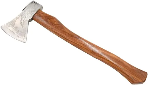 Vista 14 de Medieval Warrior Hacha Tomahawk Viking Tomahawk hecha a mano forjada a mano personalizada-hacha de caza-hacha de camping. (diseño)