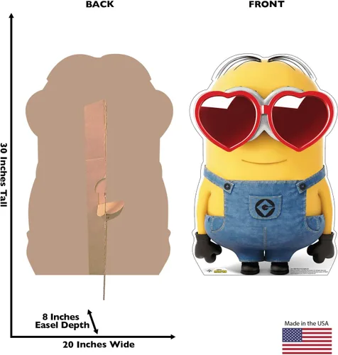 Vista 2 de Cardboard People Bob Heart - Gafas de sol de tamaño real con recortes de cartón, Minions