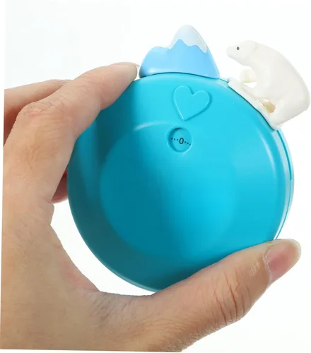 Vista 4 de Cartoon Mechanical Timer Magnetic Kitchen Timer for Cooking Studying Work Cute Iceberg Bear Design with Buzzer for Management and Home Decor