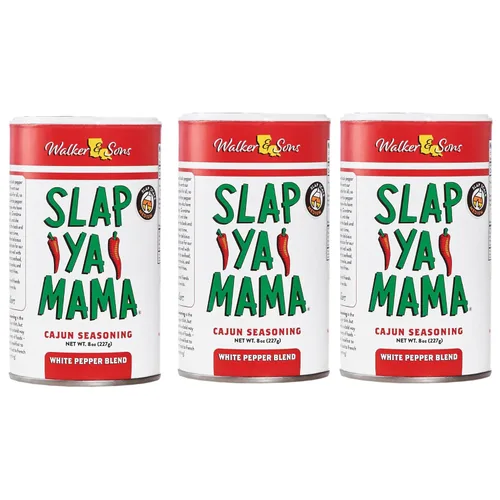 Vista 12 de Slap Ya Mama Condimento cajún estilo Louisiana, mezcla caliente, sin MSG y Kosher, lata de 8 onzas