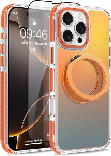 Vista 43 de Funda magnética para Google Pixel 10 Pro XL [compatible con Magsafe] [bonito diseño fluorescente de moda] a prueba de golpes, delgada, translúcida