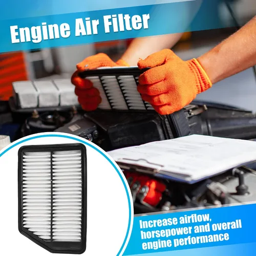 Vista 3 de X AUTOHAUX Filtro de aire de motor + filtro de aire de cabina para Kia Forte ForteKoup Forte5 2014-2018 Juego combinado de filtro de aire