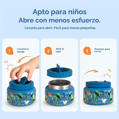 Vista 3 de MAISON HUIS Tarro térmico de sopa de 15 onzas de boca ancha aislado al vacío de acero inoxidable, a prueba de fugas, para alimentos calientes