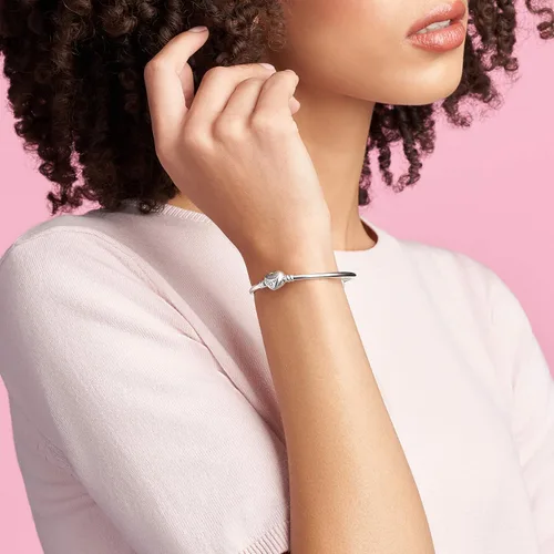 Vista 3 de Pandora Jewelry Bangle Sterling Silver Bracelet, With Gift Box