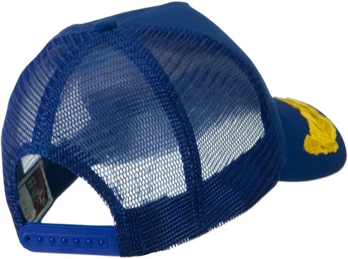 Vista 18 de e4Hats.com Tapa de parche de hojas de roble dorado con malla de 5 paneles