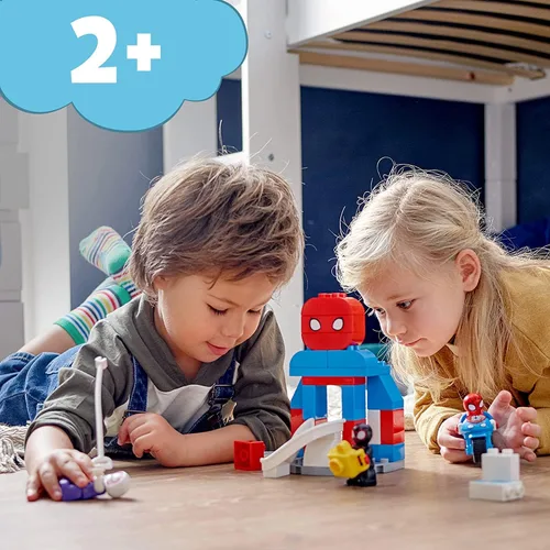Vista 2 de LEGO DUPLO Marvel Cuartel General de Spider-Man 10940 - Juego de construcción para niños basado en el programa televisivo Spidey and His Amazing