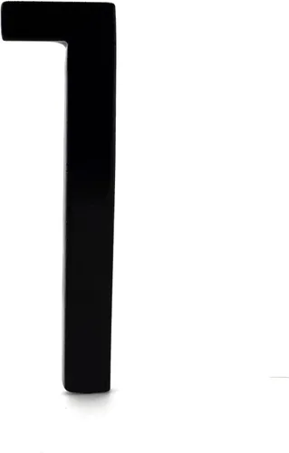 Vista 2 de Montague Metal Products MHN-08-F-BK1-1 Número flotante de casa, 8 x 2.31 x 0.375 pulgadas, negro