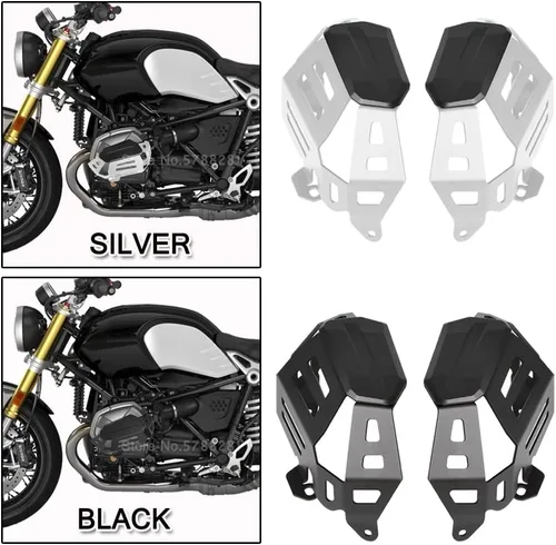 Vista 2 de Para BMW R nineT R Nine T RnineT R9T Pure Scrambler 2020-2024 K23 motocicleta motor protector protector cubierta (negro)