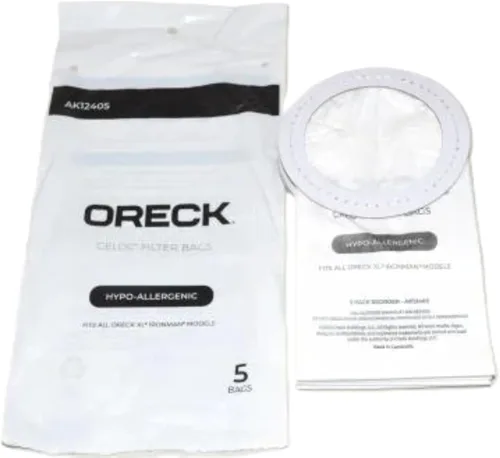 Vista 2 de Oreck Celoc 433713 - Bolsas con sistema de filtro hipoalergénico para modelos Oreck XL Ironman (paquete de 5)