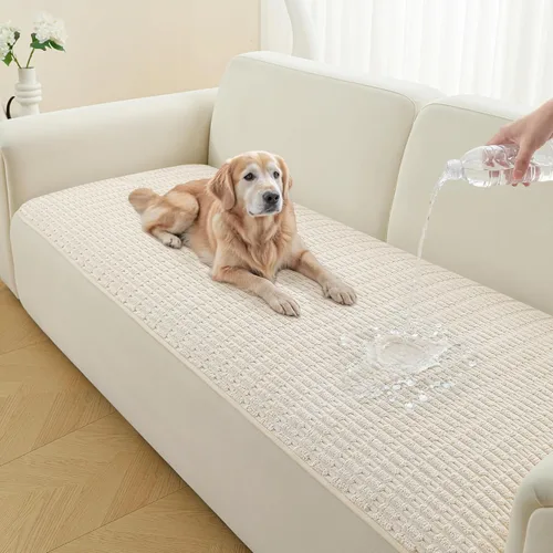 Vista 11 de Funda Protectora para Sofá de Perro, Fundas para Sofás para Mascotas Lavables, Funda para Sofá de Mascotas Impermeable y Antideslizante, Fundas