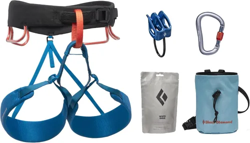 Vista 9 de BLACK DIAMOND Men's Momentum Rock Climbing Harness, Adjustable Loops Moonstone
