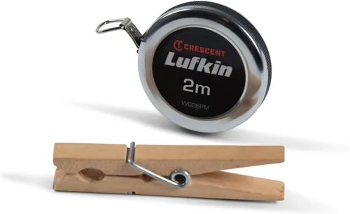 Vista 5 de Crescent Lufkin Cinta Métrica de Bolsillo con Cinta A20 de Diámetro Ejecutivo Amarilla de 6mm x 2m (0.24 in x 6.6 ft) - W606PM
