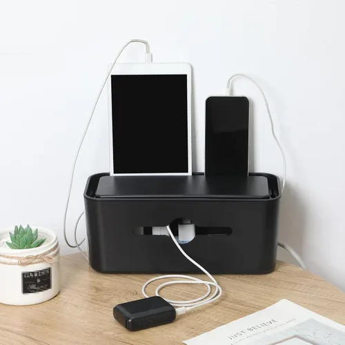 Vista 7 de Bates - Caja de organización de cables, mediana, caja organizadora de cables, caja organizadora de cables, organizador de cajas de cables, caja