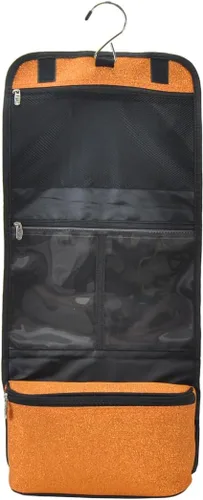 Vista 11 de NGIL Neceser colgante de viaje con purpurina para animadoras y equipos de baile, organizador de artículos de tocador y neceser para mujer, bolsa