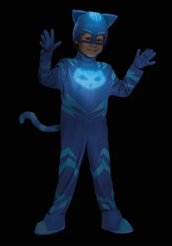 Vista 3 de Disfraz Deluxe de Catboy de PJ Masks para Niños Multicolor