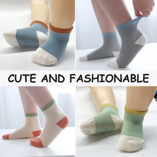 Vista 5 de Nuevos calcetines de malla de verano para bebés, niños y niñas pequeñas, calcetines para recién nacidos, accesorios esenciales para bebés