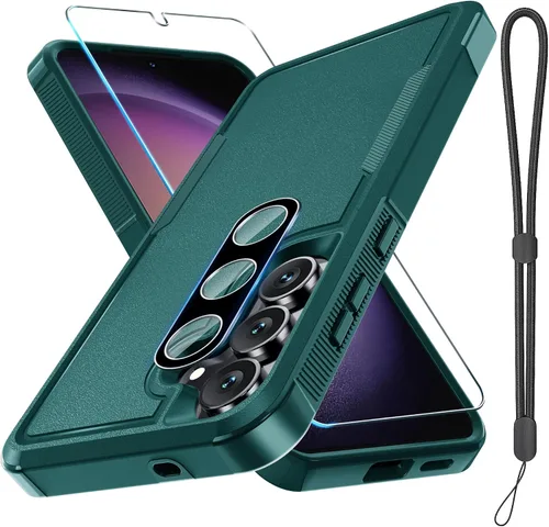 Vista 49 de Funda para Samsung Galaxy S24 FE, Cuerpo Completo Resistente de Servicio Pesado Robusta a Prueba de Golpes Funda Protectora para Teléfono con Correa