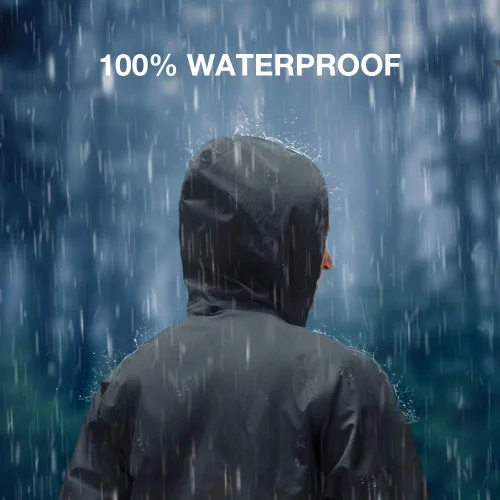 Vista 3 de TideWe - Traje de lluvia impermeable transpirable ligero conjunto de 2 piezas