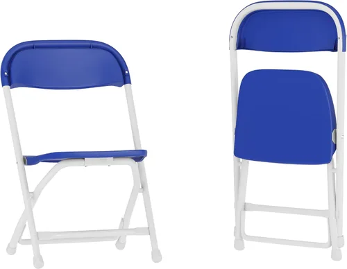 Vista 25 de Flash Furniture Paquete de 2 sillas plegables de plástico negro para niños