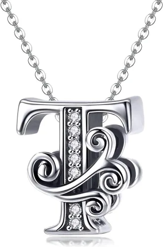 Vista 5 de Plata de ley 925 maciza con piedras cúbicas, opciones de regalo completas AZ alfabeto encantador, letras abalorios para pulseras europeas Pandora