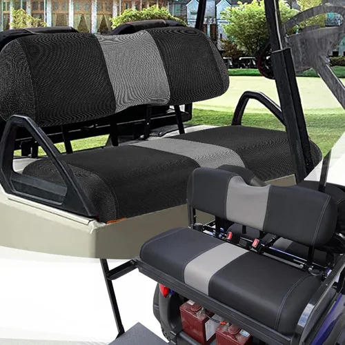 Vista 11 de Fundas de Asiento Delantero para Carrito de Golf Compatibles con Yamaha G29 Drive/Drive 2, Funda de Asiento Ajustable Lavable y Transpirable