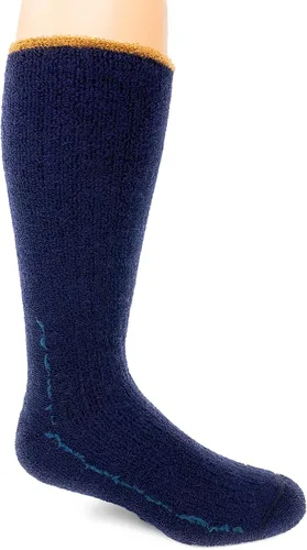 Vista 6 de WARRIOR ALPACA SOCKS - Calcetines de alpaca resistentes con forro de rizo, Carbón Azul Marino Crew